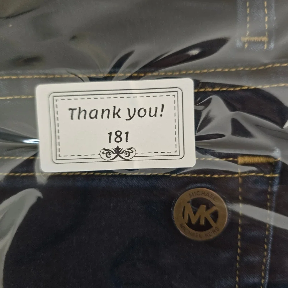 Michael Kors Izzy Skinny Jeans Womens 8 Dark Wash Indigo Denim Stretch MK Logo